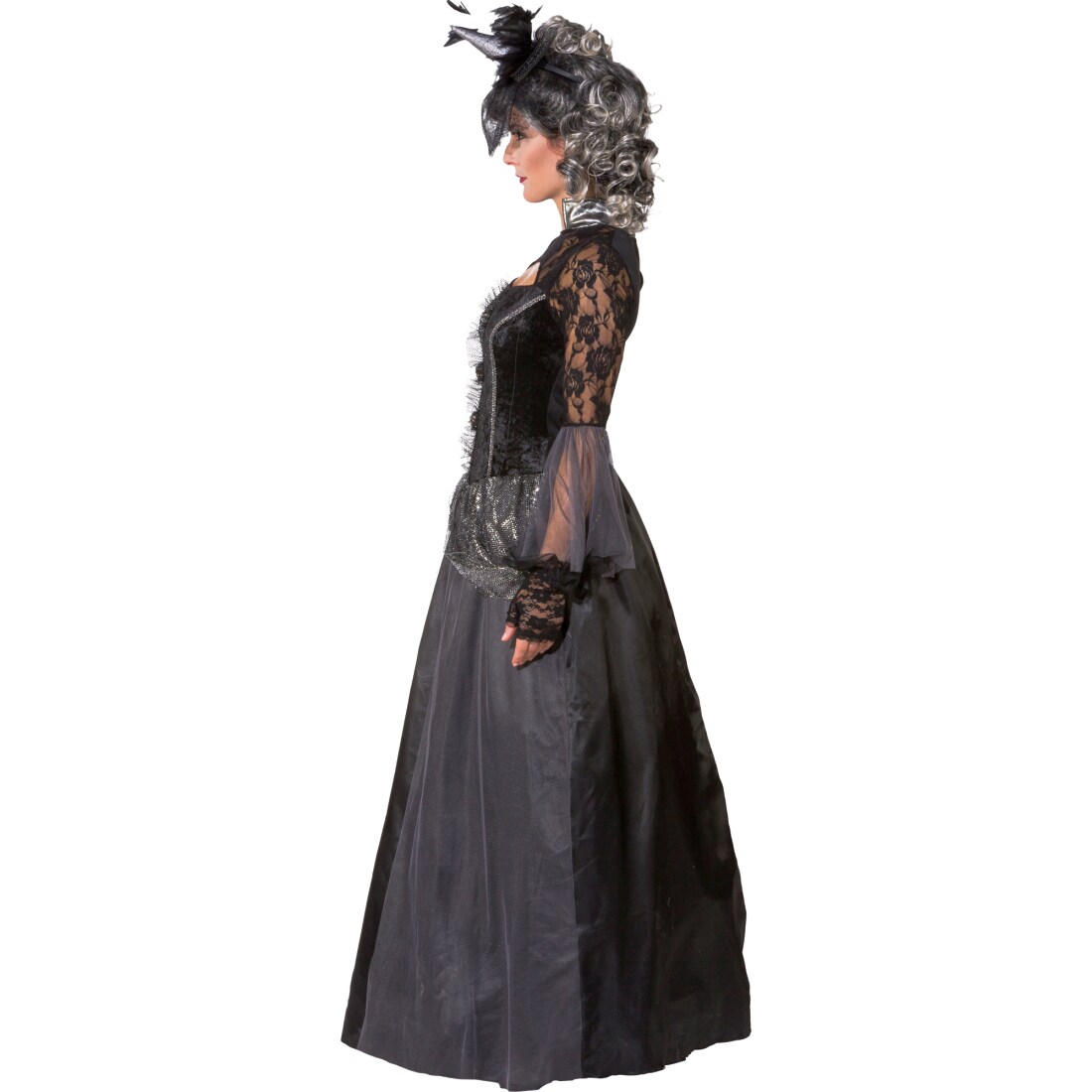 Gothic Queen Kostum Schwarze Konigin Kleid 42 99