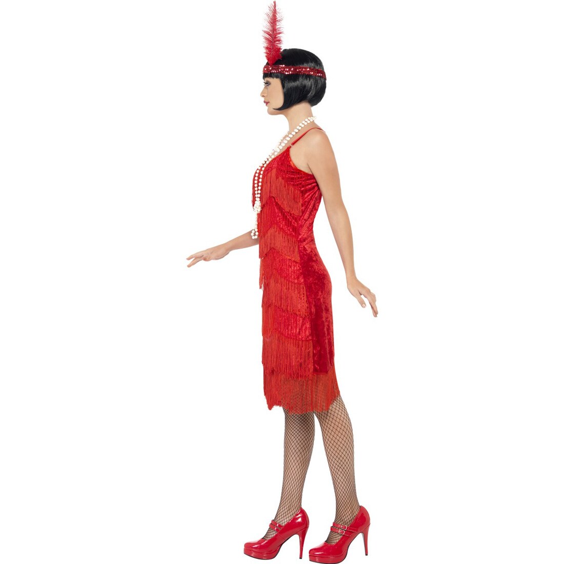 20er Jahre Charleston Kostüm Rot Fransenkleid Flapperkostüm Flapperkl