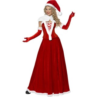 Miss Santa Kostüm Weihnachtsfrau Kleid L 44/46