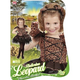 Ballerina Kostüm Leopard Tutu Katzenkostüm Kinder 110 cm 3-4 Jahre